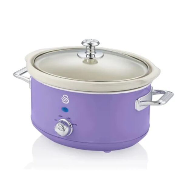 Swan 3.5L Slow Cooker Retro Purple