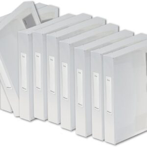 Rexel AZ2102028 Ice A4 Plus Document Box Files, 25 mm – Pack of 10, White