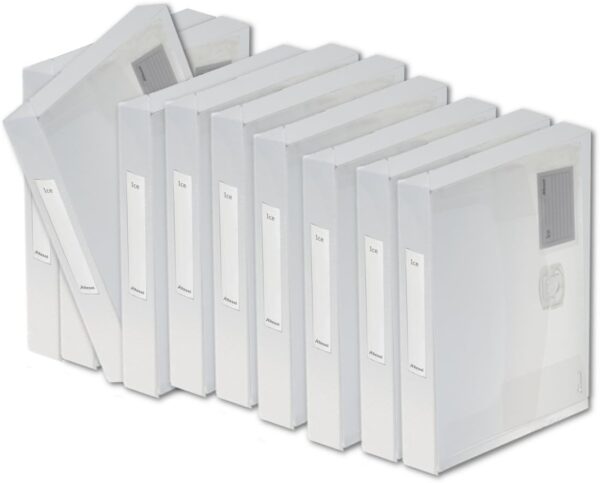 Rexel AZ2102028 Ice A4 Plus Document Box Files, 25 mm – Pack of 10, White