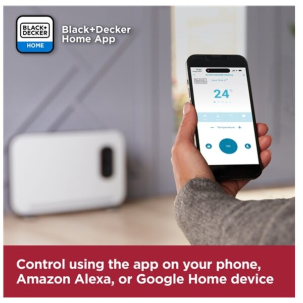 Black & Decker BXCV41014GB 2.2kw Smart Digital Turbo Convection Heater White - Image 3