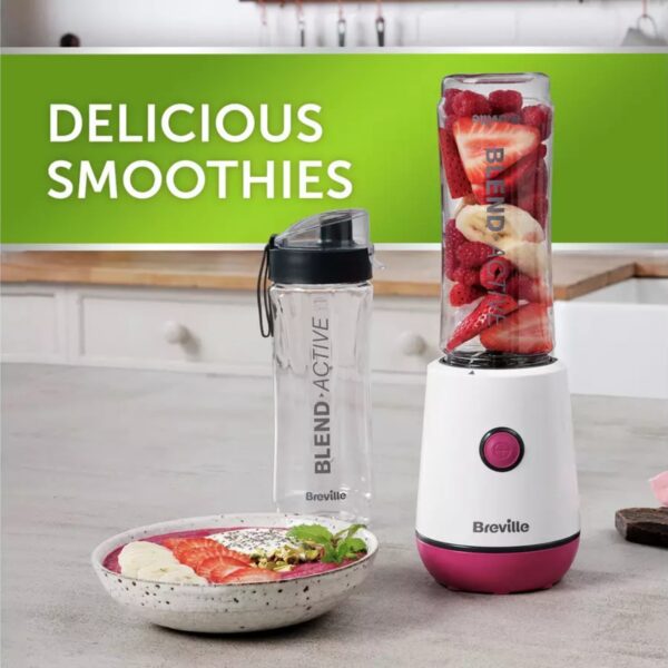 Breville VBL248 Blend Active Personal Blender Pink - Image 2