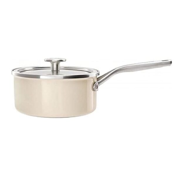 Kitchen Aid CC003289-001 20cm 2.4L Saucepan With Lid Cream