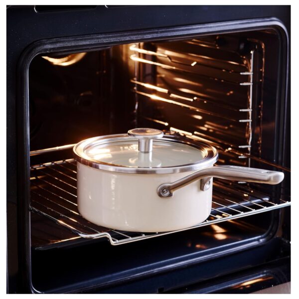 Kitchen Aid CC003289-001 20cm 2.4L Saucepan With Lid Cream - Image 3