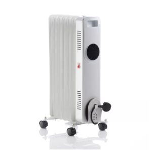 Daewoo HEA1889 1500w Oil Filled Radiator With Led Display White Daewoo HEA1889 1500w Oil Filled Radiator With Led Display White