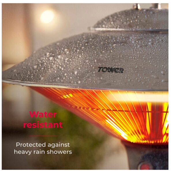 Tower  T978520 Astro 1500w Hanging Outdoor Patio Heater - Image 3