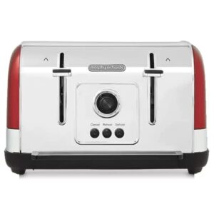 Morphy Richards 240133 Venture 4 Slice Toaster Red And Stainless Steel  BD