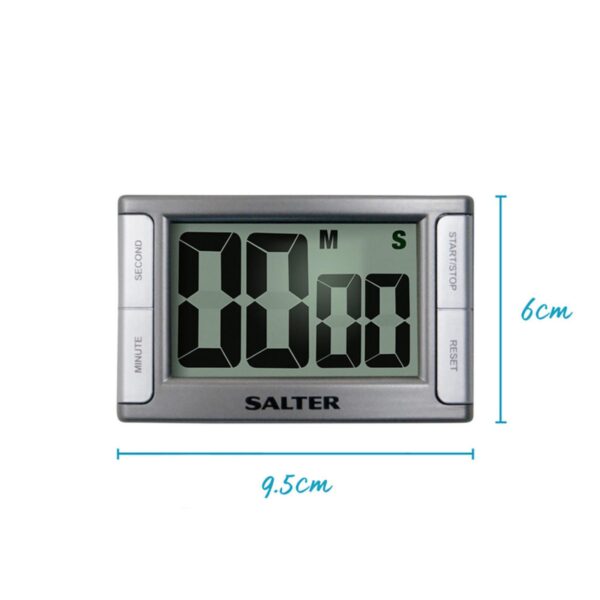 Salter 396 SVXR Contour Electronic Timer Silver - Image 4