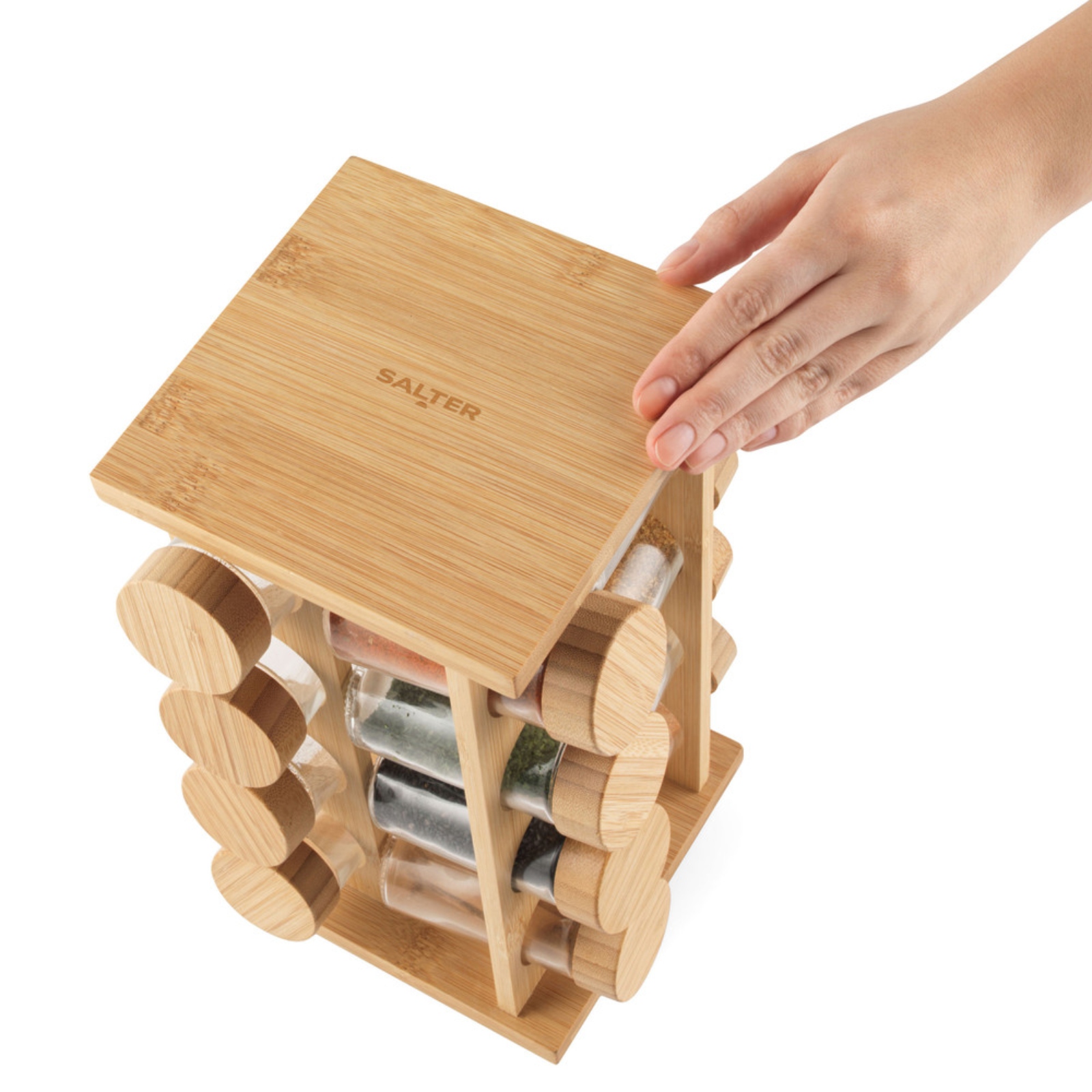 Salter BW12777EU7 Rotating Spice Rack Bamboo Salter BW12777EU7 Rotating Spice Rack Bamboo - Image 4