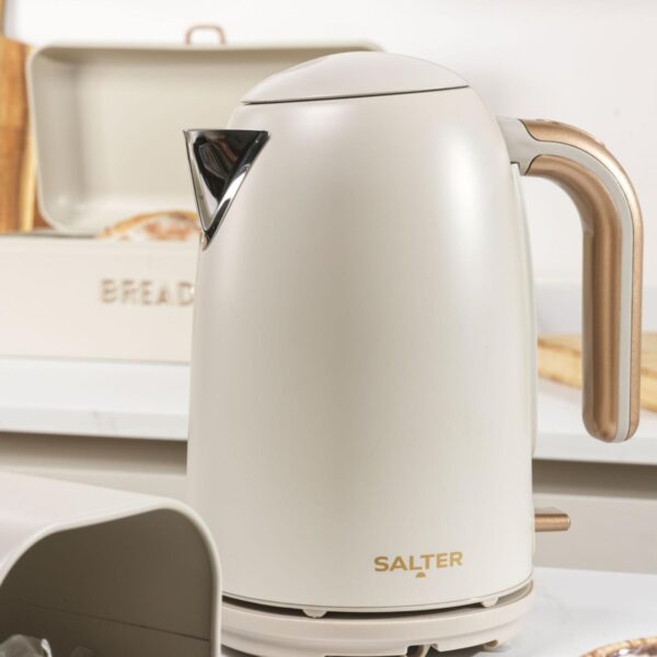 Salter EK6085OB 1.7L Pebble Rapid Boil Kettle Cream - Image 2
