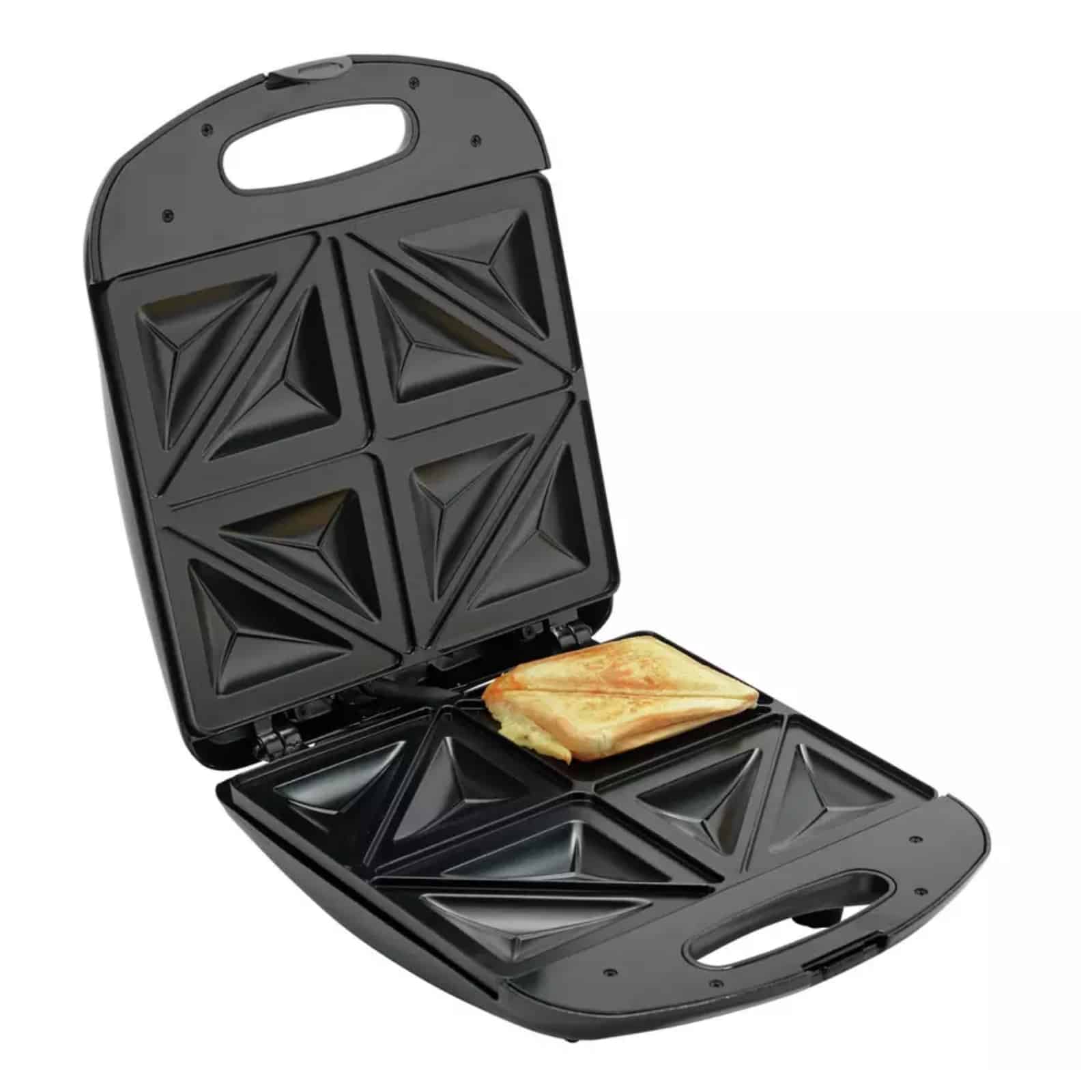Cookworks 135890725 4 Portion Sandwich Toaster Black 135890725 - Kettle ...