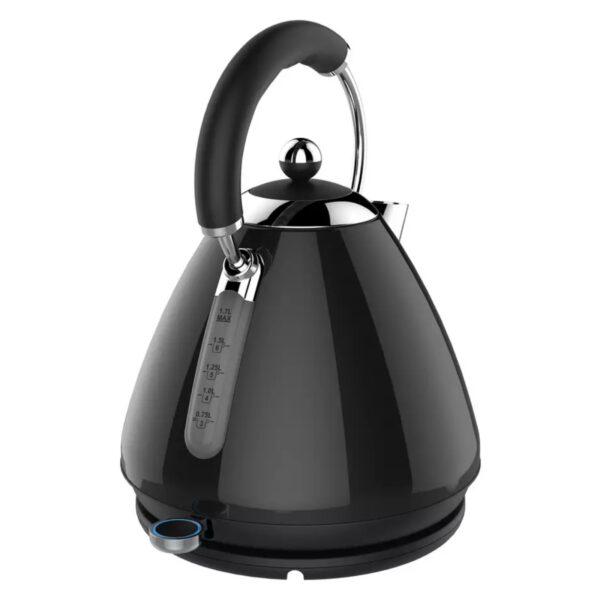 Cookworks 8370457 Stainless Steel 1.7L Pyramid Kettle Black - Image 4