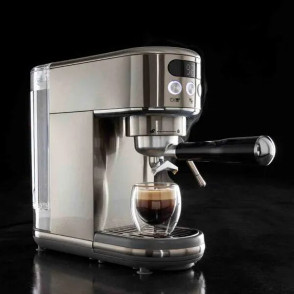 Daewoo SDA2700GE 20 Bar Digital Compact Espresso Coffee Maker Silver - Image 3