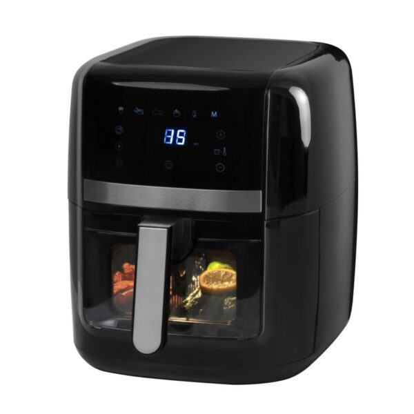 Daewoo 8L Air Fryer With Window And Divider Black