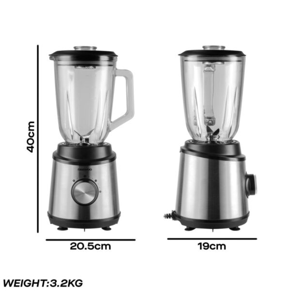 Daewoo SDA2734GE Stainless Steel Jug Blender Silver - Image 2