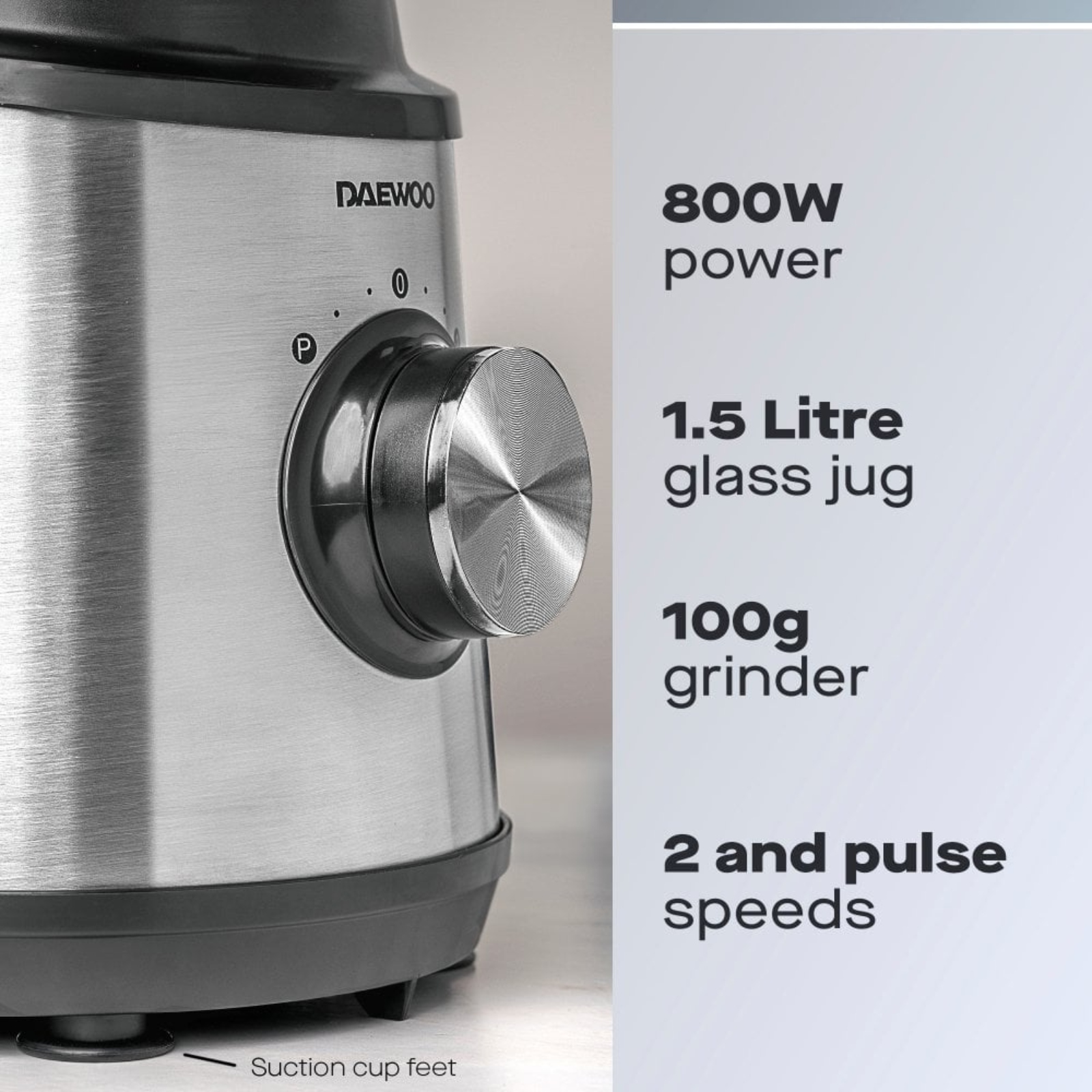 Daewoo SDA2734GE Stainless Steel Jug Blender Silver Daewoo SDA2734GE Stainless Steel Jug Blender Silver - Image 3