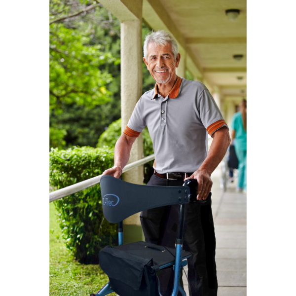 Falcon XL Folding Lightweight Rollator in Ice Blue Only 5.9kg Brand New - Image 2