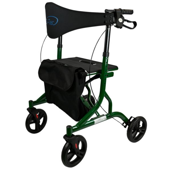 Falcon XL Folding Lightweight Rollator in British Racing Green Only 5.9kg Brand New