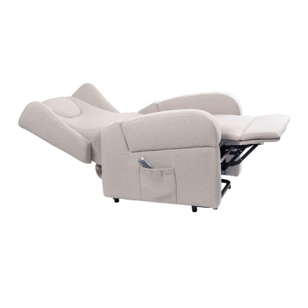 Milan K610-2R-BE Dual Motor Riser Recliner in Beige With Removable Arm Rests - Image 3