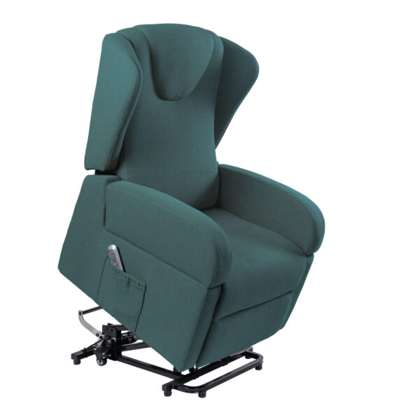 Milan K610-2R-GN Dual Motor Riser Recliner in Green With Removable Arm Rests Brand New