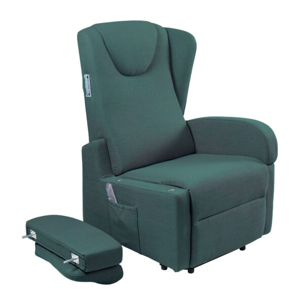 Milan K610-2R-GN Dual Motor Riser Recliner in Green With Removable Arm Rests Brand New - Image 4