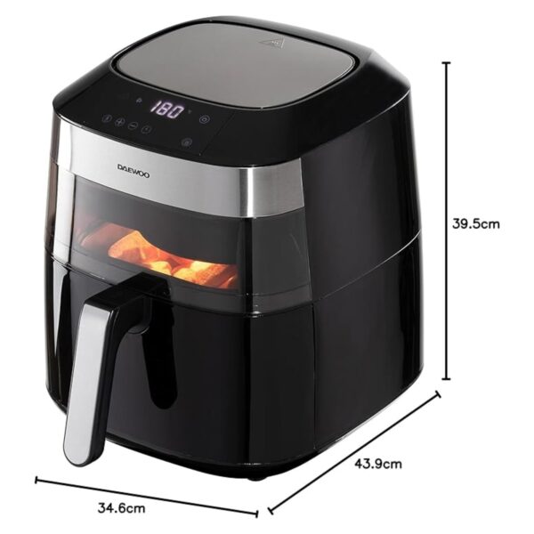 Daewoo SDA2588 Healthy Living 7L Air Fryer Black - Image 3