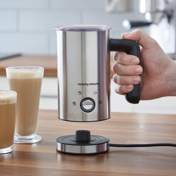 Morphy Richards 210003 Brew & Blend Electric Milk Frother Silver - Image 2