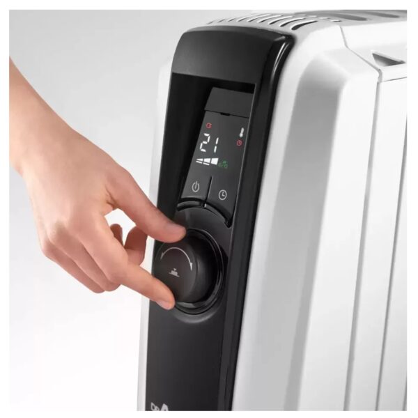 De Longhi TRNS505M  5fin oil radiator 500W White - Image 2