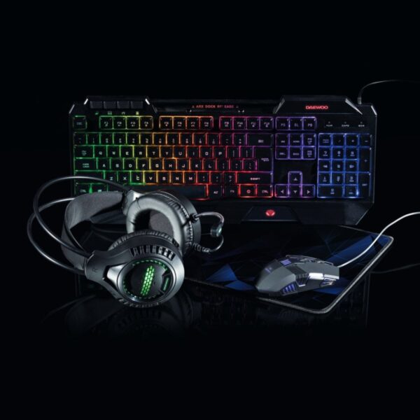 Daewoo 4 In 1 Gaming Combo Set Black