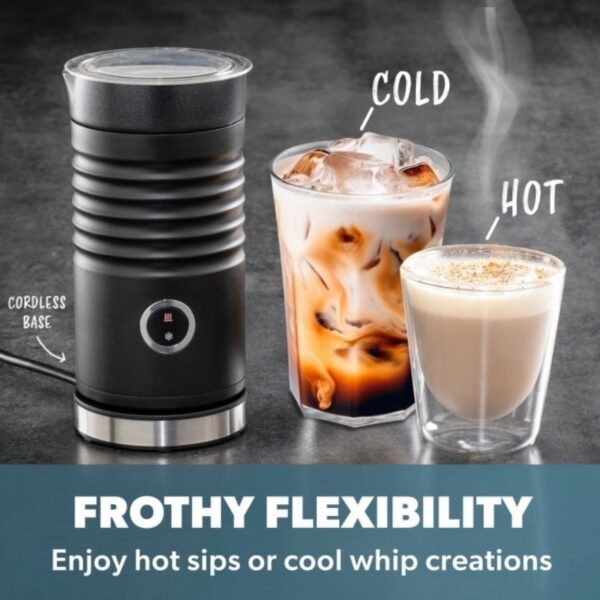 Daewoo SDA2696 Milk Frother Hot & Cold Flava Collection Black - Image 3