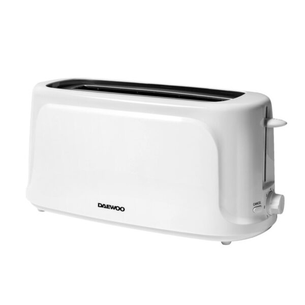 Daewoo 4 Slice Long Slot Toaster White