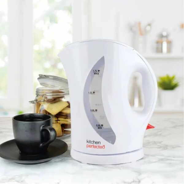 KitchenPerfected E1524WH 1.7L Cordless Kettle White - Image 3