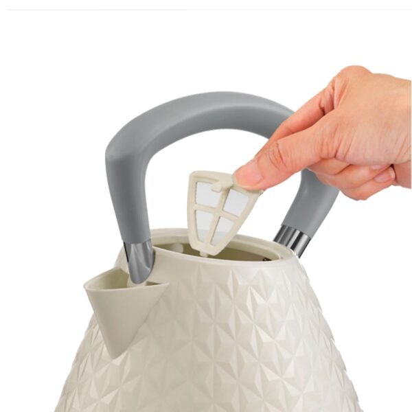 Morphy Richards 108132 Vector 1.5L Pyramid Kettle Cream BD - Image 3
