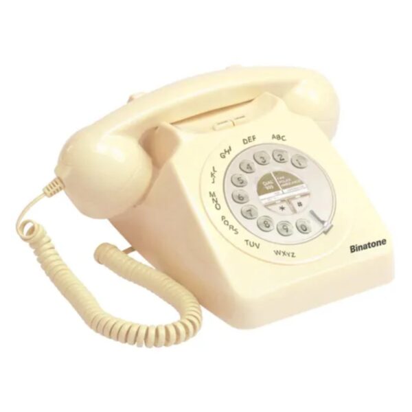 Binatone 66071A110001 Retro 1971 Telephone Cream - Image 2