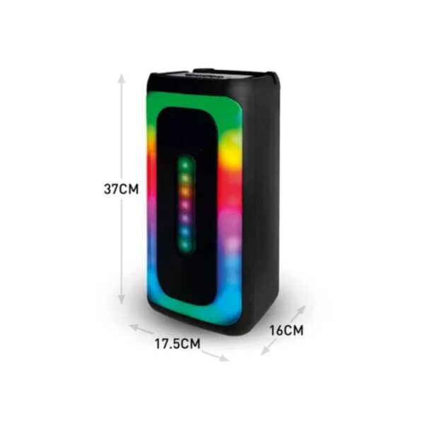 Itek I58070BLK Vibes 10W 2 x 4" Party Speaker - Image 4