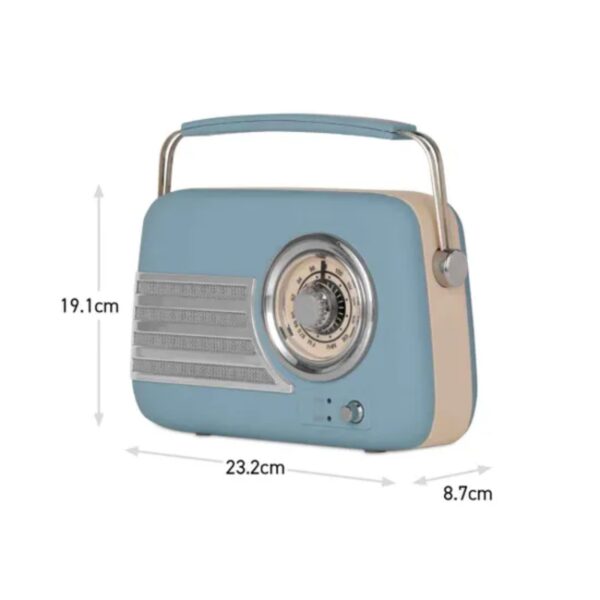 Itek I60028BLU Vintage Bluetooth Radio Blue - Image 4