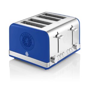 Swan Rangers 4 Slice Toaster Blue