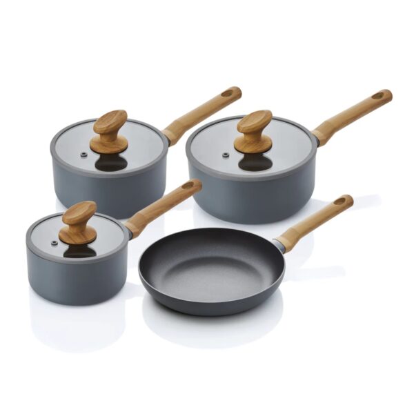 Swan 4 Piece Pan Set Grey