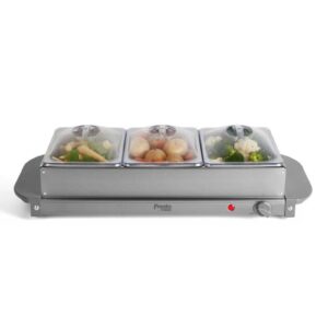 Tower Presto 3 Tray Buffet Server Grey