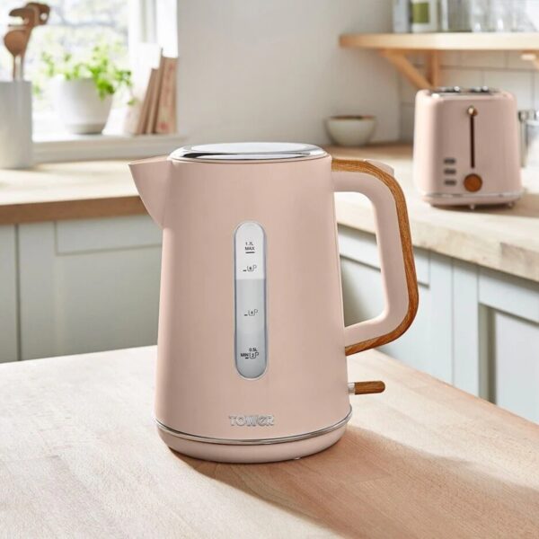 Tower T10037PCLY 1.7L Kettle Pink Clay - Image 2