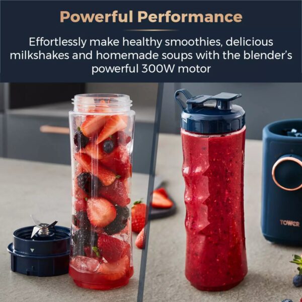 Tower T12060MNB Personal Blender Midnight Blue - Image 2