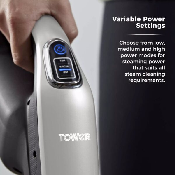 Tower T134001PL 12 In 1 Multifunction Steam Mop Platinum Black - Image 3