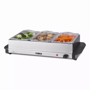 Tower T16150 3 x 1.5L Buffet Server Tower 3 x 1.5L Buffet Server