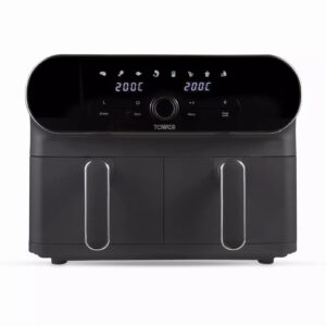 Tower T17138 Vortx Elite 10.4L Dual Basket Digital Air Fryer Tower Vortx Elite 10.4L Dual Basket Digital Air Fryer