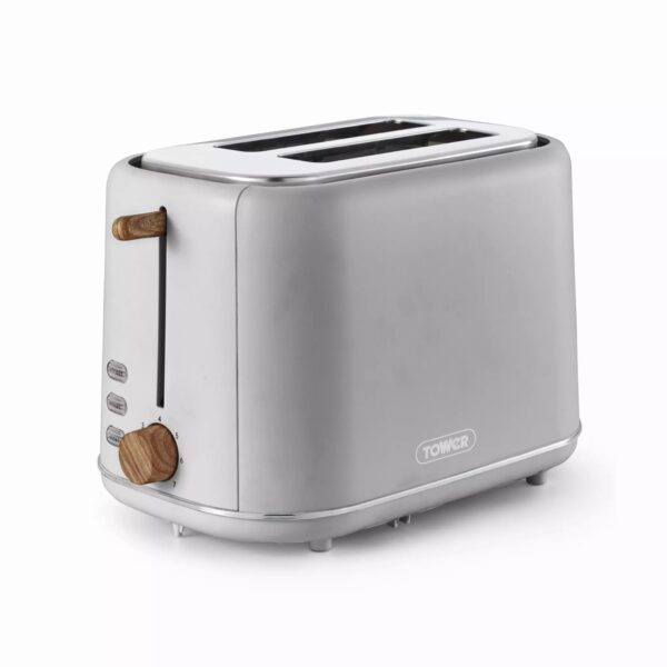 Tower Scandi 2 Slice Toaster Dove Grey
