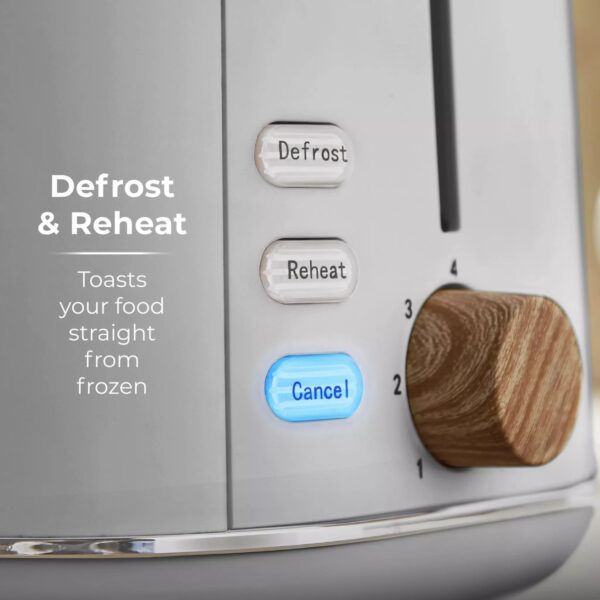 Tower T20027GRY Scandi 2 Slice Toaster Dove Grey - Image 4