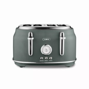 Tower T20065FOR Renaissance 4 Slice Toaster Forest Green Tower Renaissance 4 Slice Toaster Forest Green
