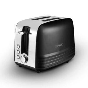 Tower T20080BLK Ash 2 Slice Toaster Black Tower Ash 2 Slice Toaster Black