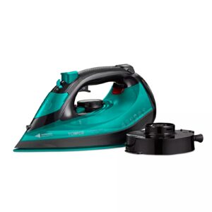 Tower T22022TL Ceraglide 2800W Cord & Cordless Steam Iron Teal Tower Ceraglide 2800W 360 Cord & Cordless Steam Iron Teal