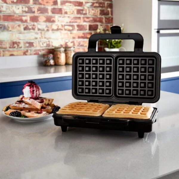 Tower T27025 1000W Deep Fill Waffle Maker Black - Image 4