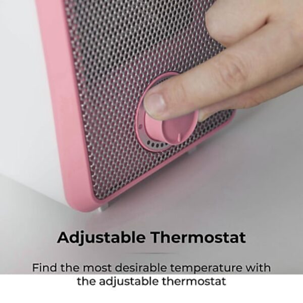 Tower T675001P 600W Fan Heater Pink - Image 2